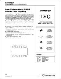 MC74LVQ74SD datasheet: Low-voltage CMOS dual D-type flip-flop MC74LVQ74SD