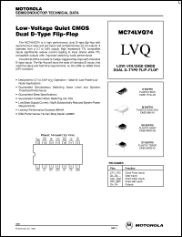 MC74LVQ74D datasheet: Low-voltage CMOS dual D-type flip-flop MC74LVQ74D