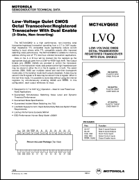 MC74LVQ652DW datasheet: Low-voltage CMOS octal transceiver MC74LVQ652DW
