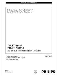 74ABT16841ADGG datasheet: 20-bit bus interface latch (3-State) 74ABT16841ADGG