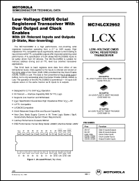 MC74LCX2952DT datasheet: Low-voltage CMOS octal registered transceiver MC74LCX2952DT