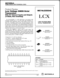 MC74LCX2245M datasheet: Low-voltage CMOS octal transceiver MC74LCX2245M