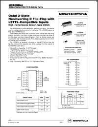 MC74HCT574ADW datasheet: Octal 3-state noninverting D flip-flop MC74HCT574ADW