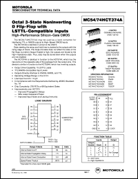 MC74HCT374ASD datasheet: Octal 3-state noninverting D flip-flop MC74HCT374ASD