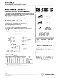 MC74HCT161AD datasheet: Presetable counter MC74HCT161AD