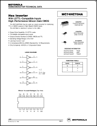 MC74HCT04ADT datasheet: Hex inverter MC74HCT04ADT