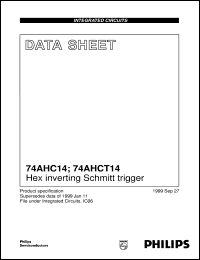 74AHC14PW datasheet: Hex inverting Schmitt trigger 74AHC14PW