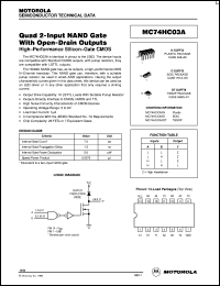 MC74HC03AN datasheet: Quad 2-input nand gate MC74HC03AN