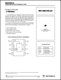 MC100LVEL32 datasheet: 2 divider MC100LVEL32