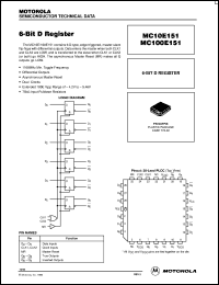 MC100E151FN datasheet: 6-bit D register MC100E151FN