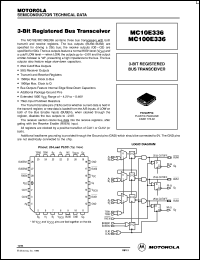 MC10E336FN datasheet: 3-bit registered bus transceiver MC10E336FN