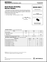 BAS40-06LT1 datasheet: Dual series schottky barrier diode BAS40-06LT1