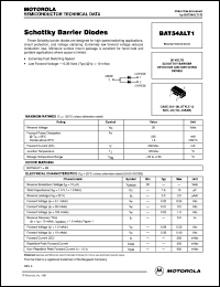 BAT54ALT1 datasheet: Schottky barrier diode BAT54ALT1