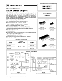 MC13027P datasheet: AMAX stereo chipset MC13027P