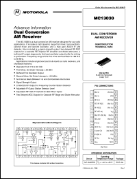 MC13030DW datasheet: Dual conversion AM receiver MC13030DW