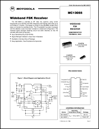 MC13055P datasheet: Wideband FSK receiver MC13055P