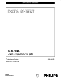 N74ALS20AD datasheet: Dual 4-Input NAND gate N74ALS20AD