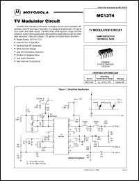 MC1374P datasheet: TV modulator circuit MC1374P