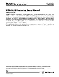 MC145220EVK datasheet: Evalution board MC145220EVK