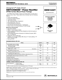 MBRB1545CT datasheet: Switchmode power rectifier MBRB1545CT