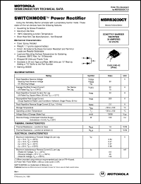MBRB3030CT datasheet: Switchmode power rectifier MBRB3030CT