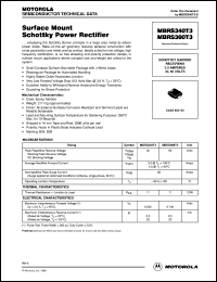 MBRS340T3 datasheet: Surface mount schottky power rectifier MBRS340T3