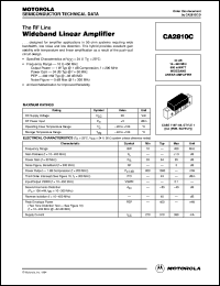 CA2810C datasheet: Wideband linear amplifier CA2810C