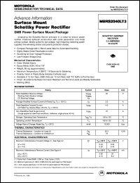 MBRS2040LT3 datasheet: Surface mount schottky power rectifier MBRS2040LT3