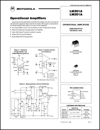 LM301AN datasheet: Operational amplifier LM301AN