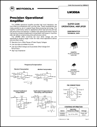 LM308AD datasheet: Precision operational amplifier LM308AD