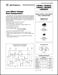 LM293D datasheet: Low offset voltage dual comparator LM293D