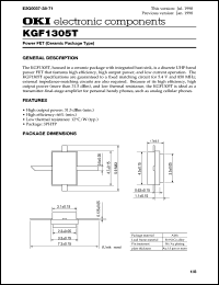 KGF1312 datasheet: Power FET (plastic package type) KGF1312