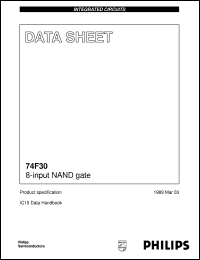 N74F30D datasheet: 8-input NAND gate N74F30D