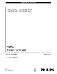 N74F30N datasheet: 8-input NAND gate N74F30N