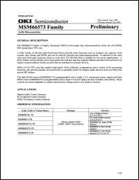 MSM66573L-TB datasheet: 16-bit microcontroller MSM66573L-TB
