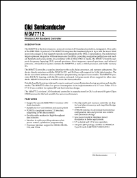 MSM7712 datasheet: Wireless LAN baseband controller MSM7712