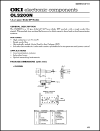 OL3200N datasheet: Laser-diode DIP module OL3200N