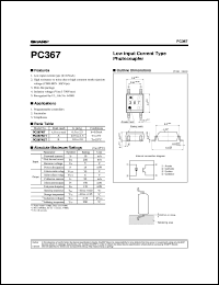PC367N1T datasheet: Low input current type photocoupler PC367N1T