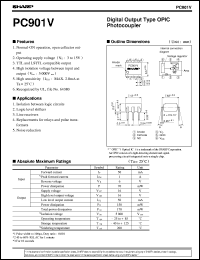 PC901V datasheet: Digital output type OPIC photocoupler PC901V