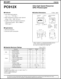 PC912X datasheet: Ultra-high speed response OPIC photocoupler PC912X