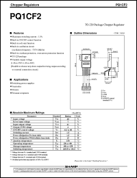 PQ1CF2 datasheet: Chopper regulator PQ1CF2