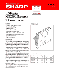 VTST5UZ68 datasheet: NTSC/PAL electronic television tuner VTST5UZ68