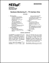 MON35W82 datasheet: Hardware monitoring IC MON35W82