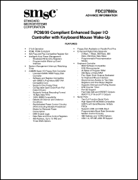 FDC37B80X datasheet: PC98/99 compliant enhanced super I/O controller FDC37B80X