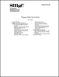 FDC37C78 datasheet: Floppy disk controller FDC37C78