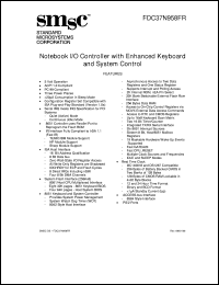 FDC37N958FR datasheet: Notebook I/O controller FDC37N958FR