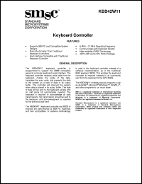 KBD42W11 datasheet: Keyboard controller KBD42W11