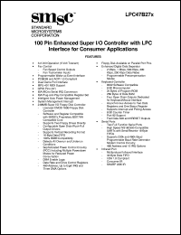 LPC47B27x datasheet: 100 pin enhanced super I/O controller LPC47B27x