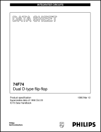 I74F74N datasheet: Dual D-type flip-flop I74F74N