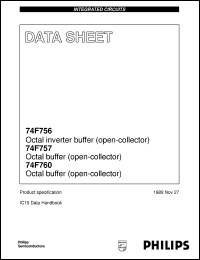 N74F756D datasheet: Octal inverter buffer (open-collector); Octal buffer (open-collector); Octal buffer (open-collector) N74F756D